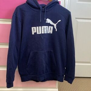 ❤️ Navy puma logo hoodie